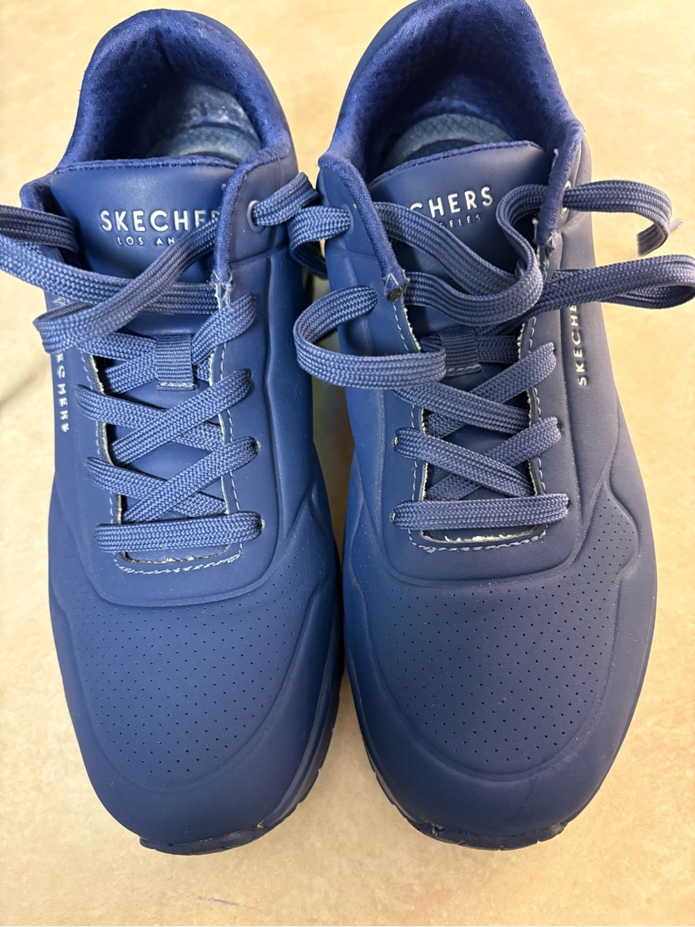 Skechers Women’s Deep Blue Lace-Up Sneakers
